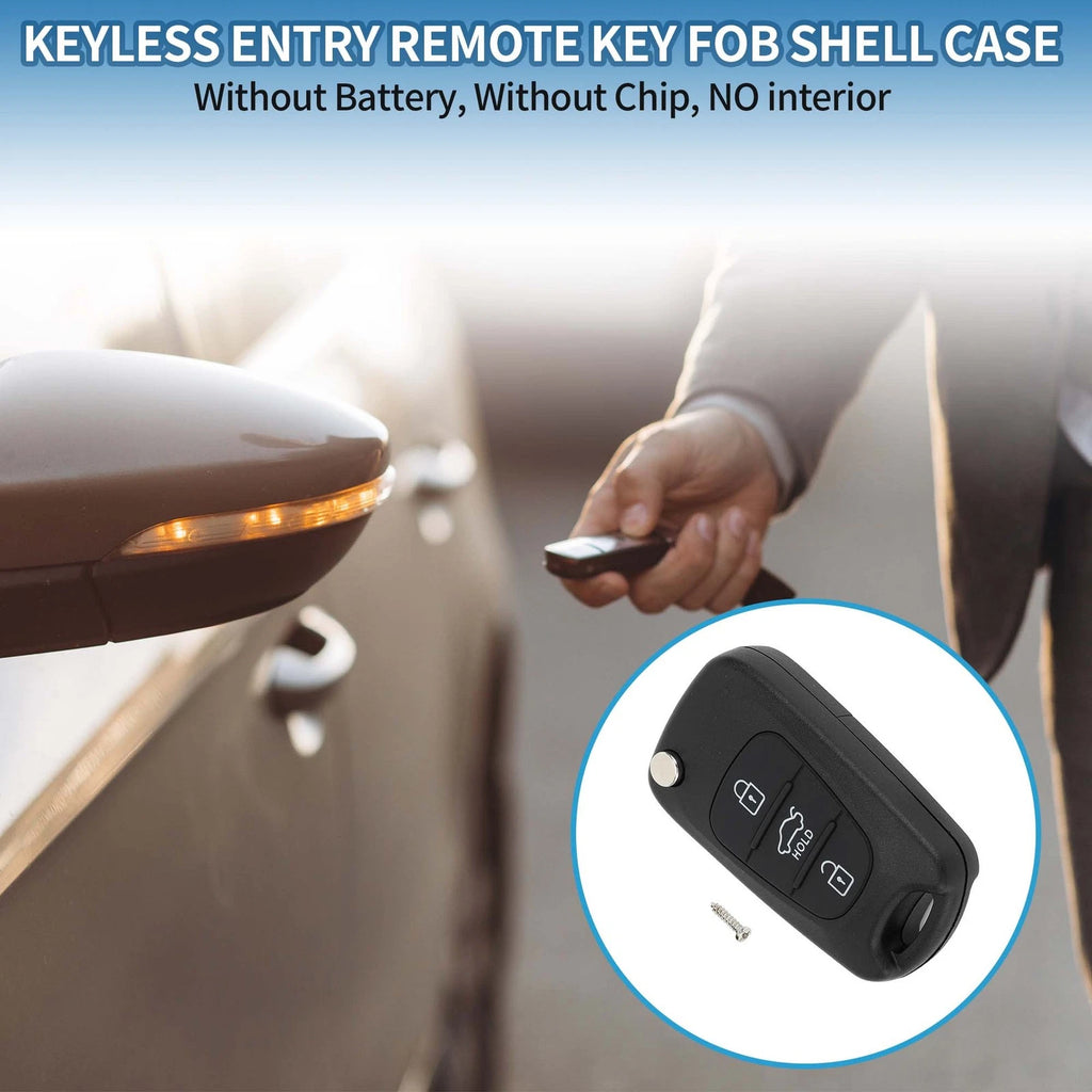 Keyless Entry Remote Key Fob Shell Case for Hyundai i20 i30 i35 (3 Buttons, 2009–2016)