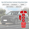 Gear Shift Panel Button Handbrake Sticker for Hyundai Tucson (2016–2023)