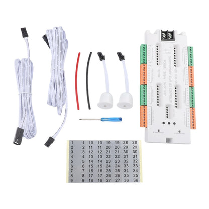 32-Port LED Controller for Stair Lighting (5 Modes, Brightness Levels)