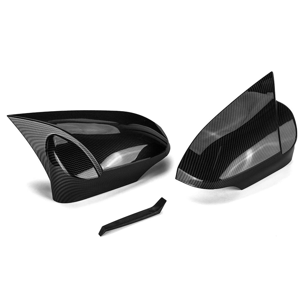 Carbon Fiber Look Rear View Mirror Cap Cover for Toyota Camry (2012–2017)