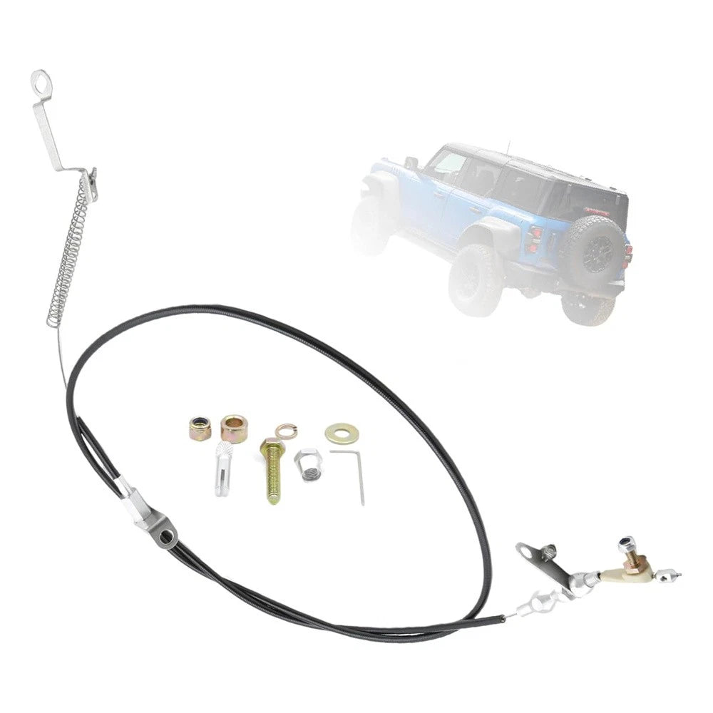 New Black Kickdown Cable Kit KD-2AODU For Ford/AOD Lokar E-150 Econoline F-150