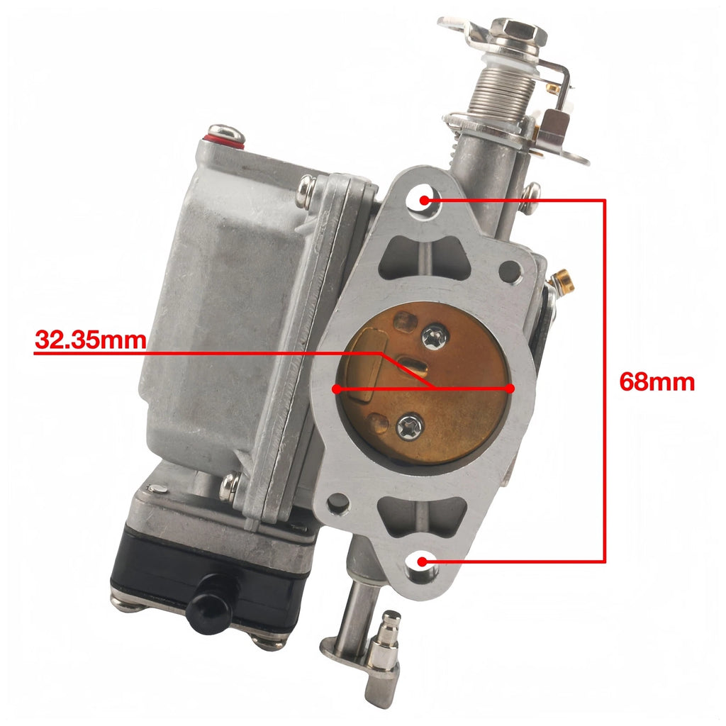 Carburetor with Gasket for Nissan Tohatsu 9.9 15 18 HP Engine (1990–2023)