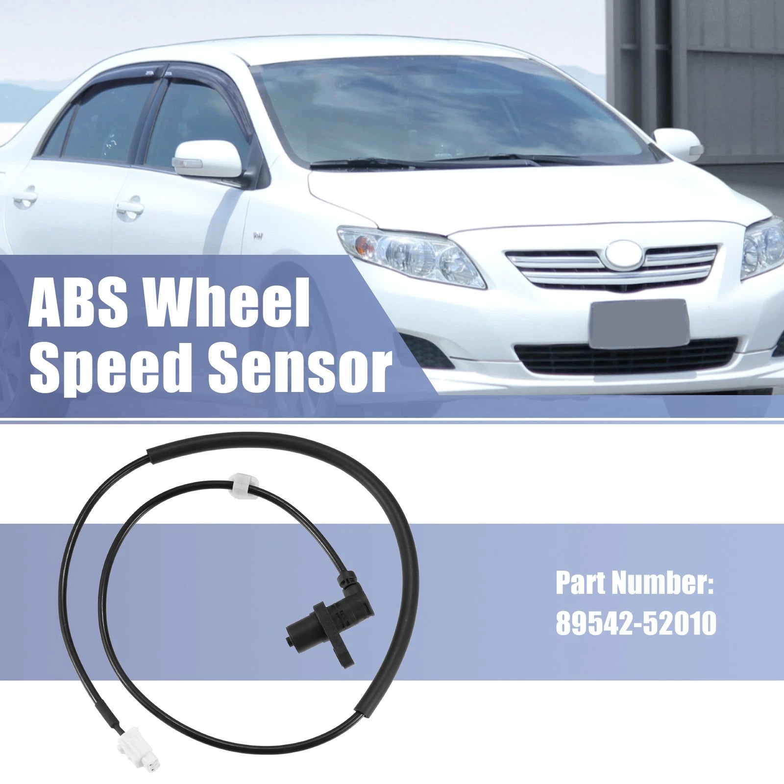 ABS Wheel Speed Sensor Front Right Replacement for Toyota Yaris (1999–2005)