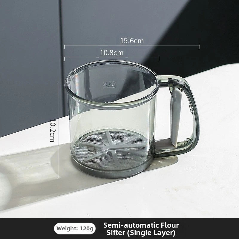 Flour Sieve Plastic Sifter for Baking (Efficient Tool)