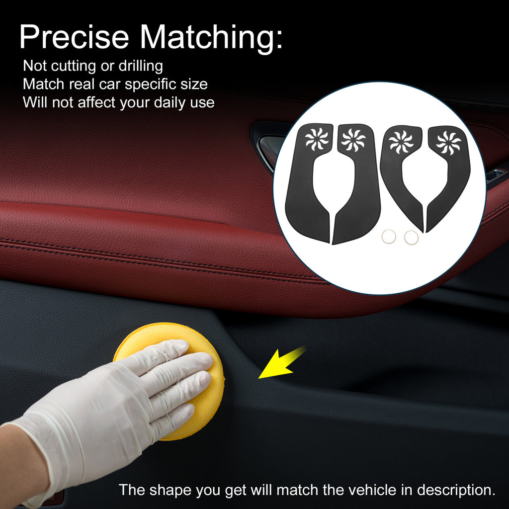 Door Anti Kick Pad Protector Sticker 1 Set for Ford Escort (2015–2015)