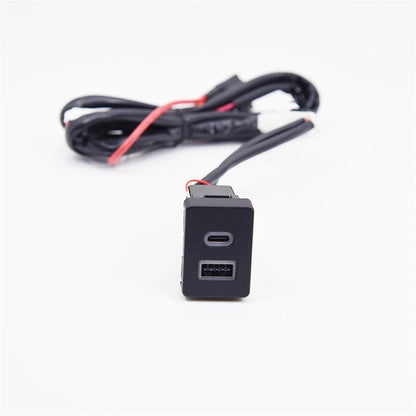 18W Car Charger Type-C + QC3.0 for Ford Transit