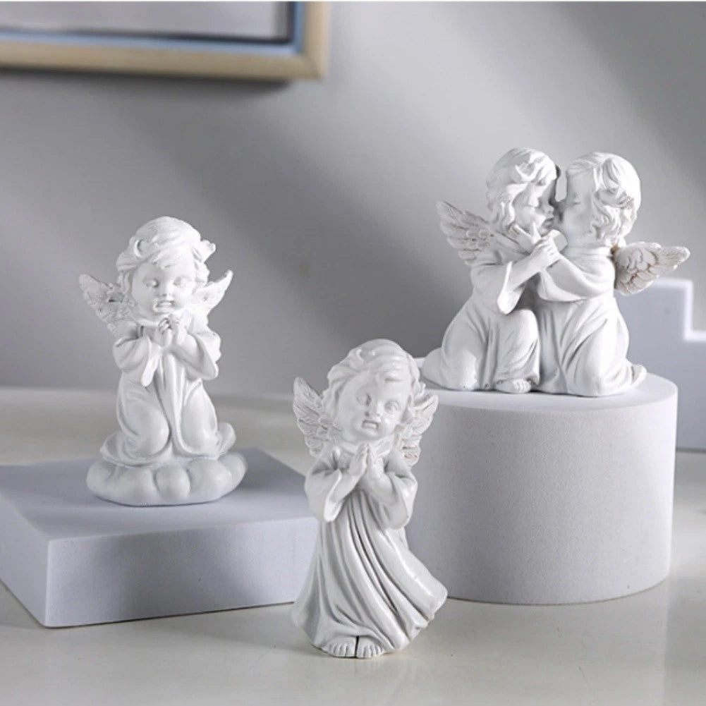 White Girl Angel Nordic Retro Ornament for Home Decor