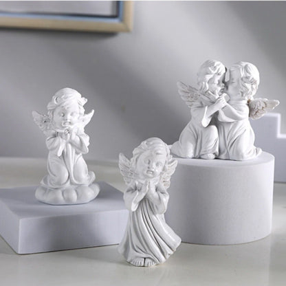 White Girl Angel Nordic Retro Ornament for Home Decor