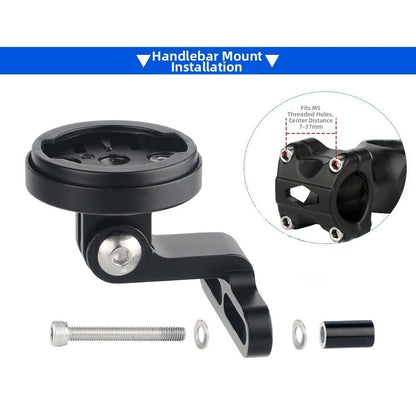 Aluminum Stem Mount for Garmin Wahoo with Adjustable Viewing Angle