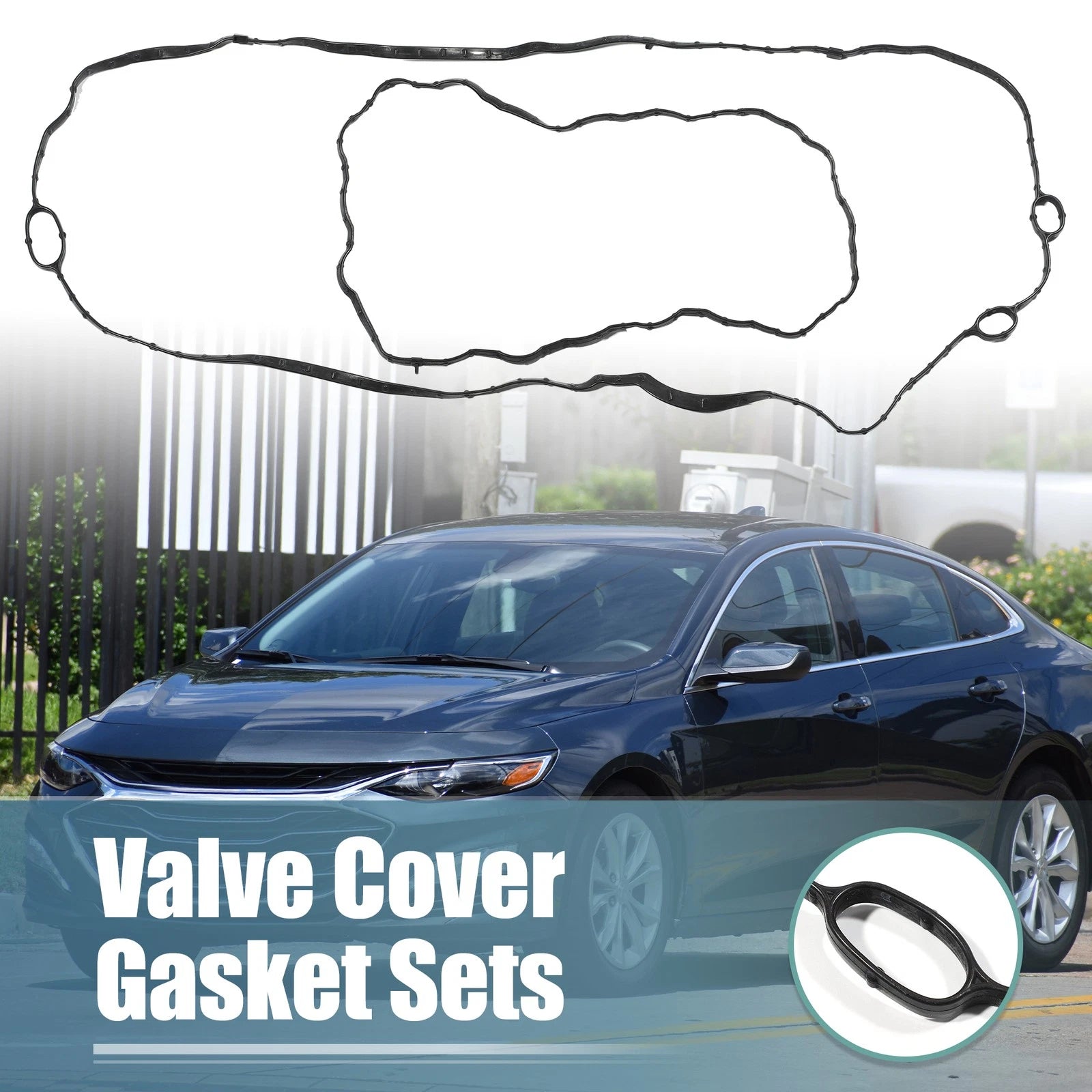 Valve Cover Gasket Set Replacement for Chevrolet Malibu (2016–2022) Rubber