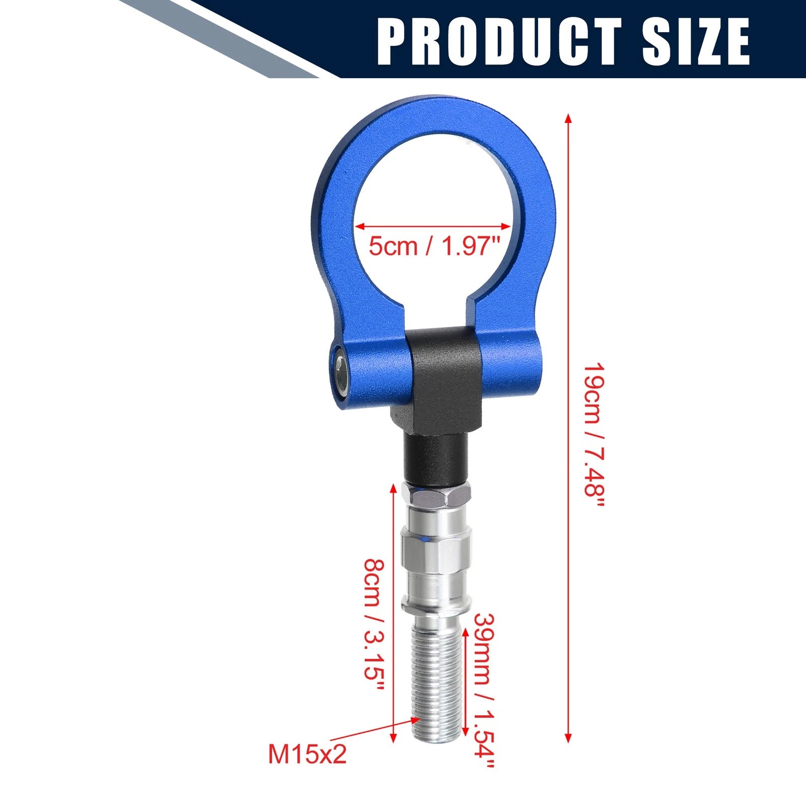 Front Rear Bumper Trailer Tow Hook Eye for Mazda 3 (2004–2009)
