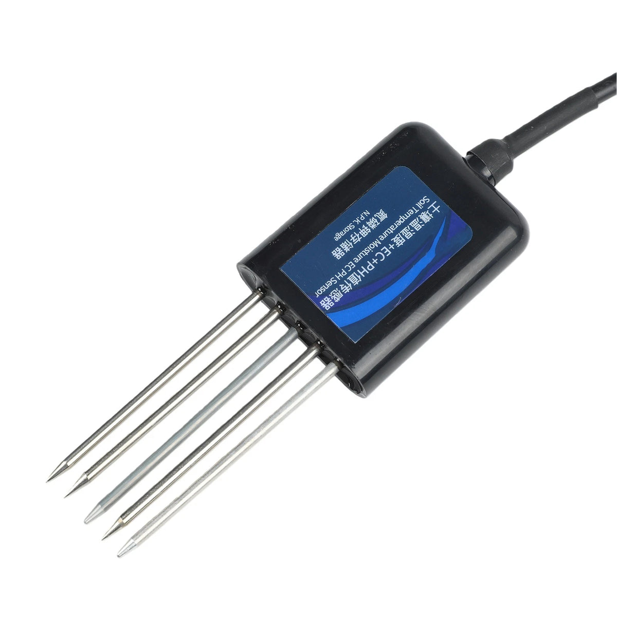 6 in 1 Soil Sensor for Temperature, Humidity, pH, Conductivity Measurement