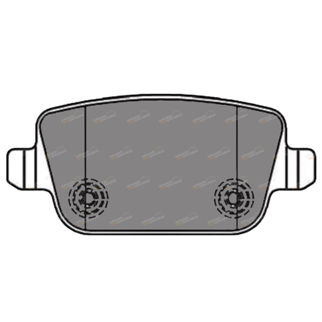 Rear Disc Brake Pad Set for Volvo S80 (2007–2010)