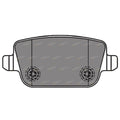 Rear Disc Brake Pad Set for Volvo S80 (2007–2010)