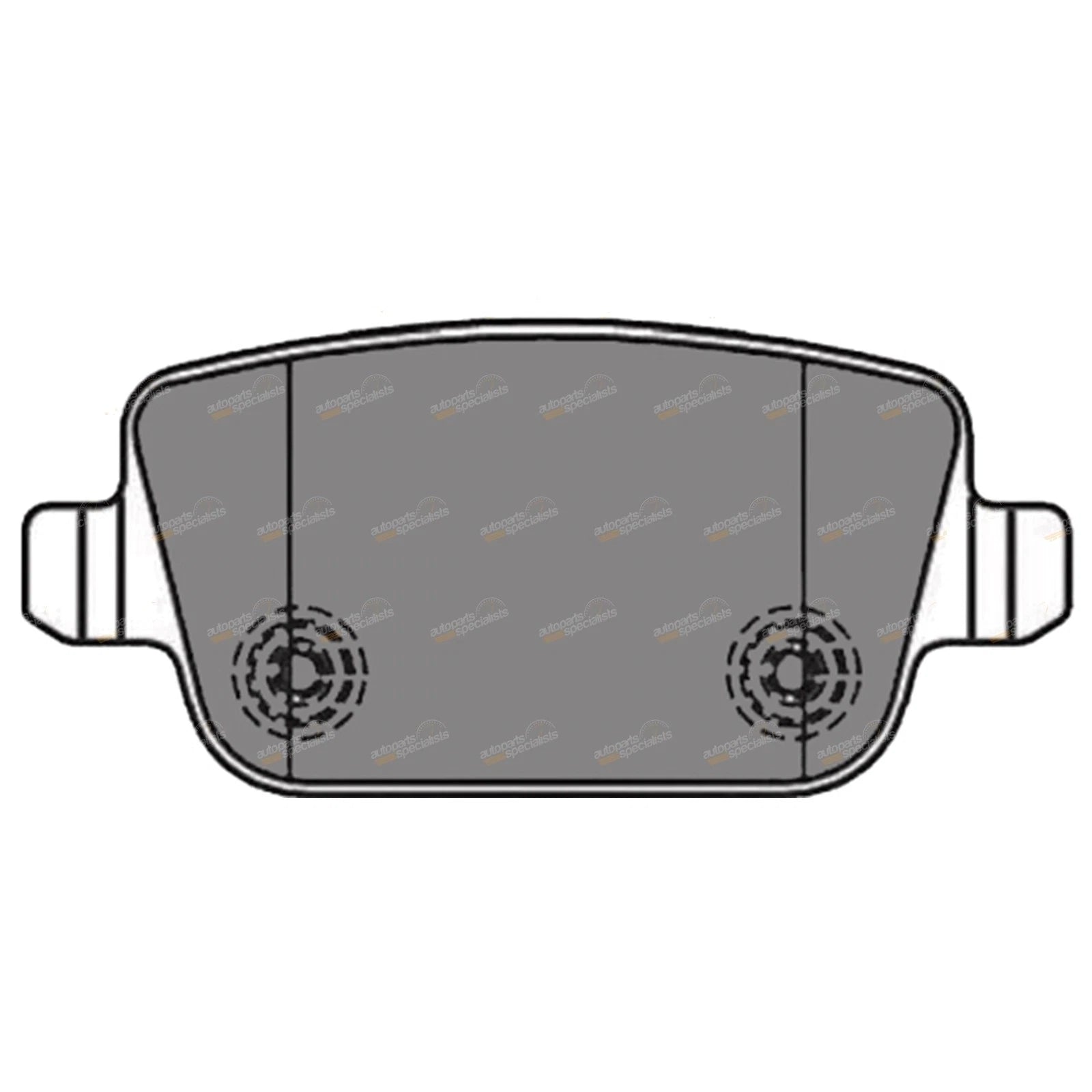 Rear Disc Brake Pad Set for Volvo S80 (2007–2010)