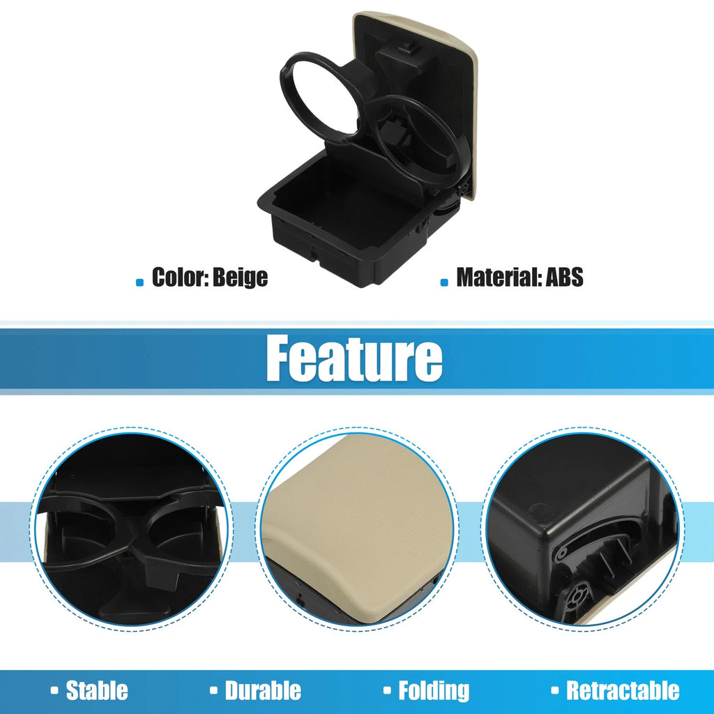 Center Console Cup Holder for Subaru Impreza 2.5L 2005-2007 ABS Black Beige