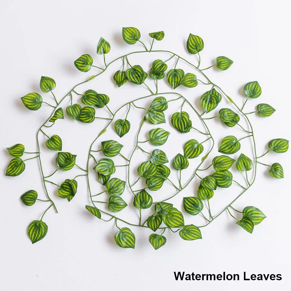 2X Artificial Ivy Vine Garland Hanging Leaf Decoration