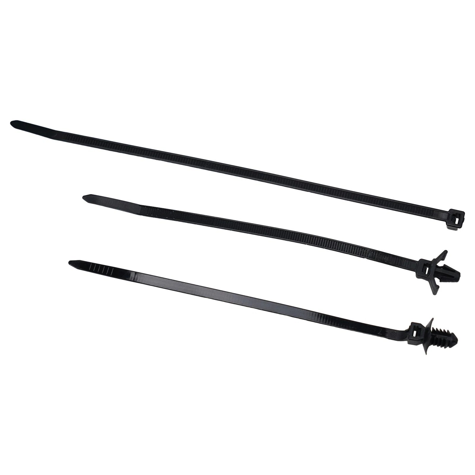 45Pcs Push Mount Zip Tie and Wire Clip Bundle for Universal Fit