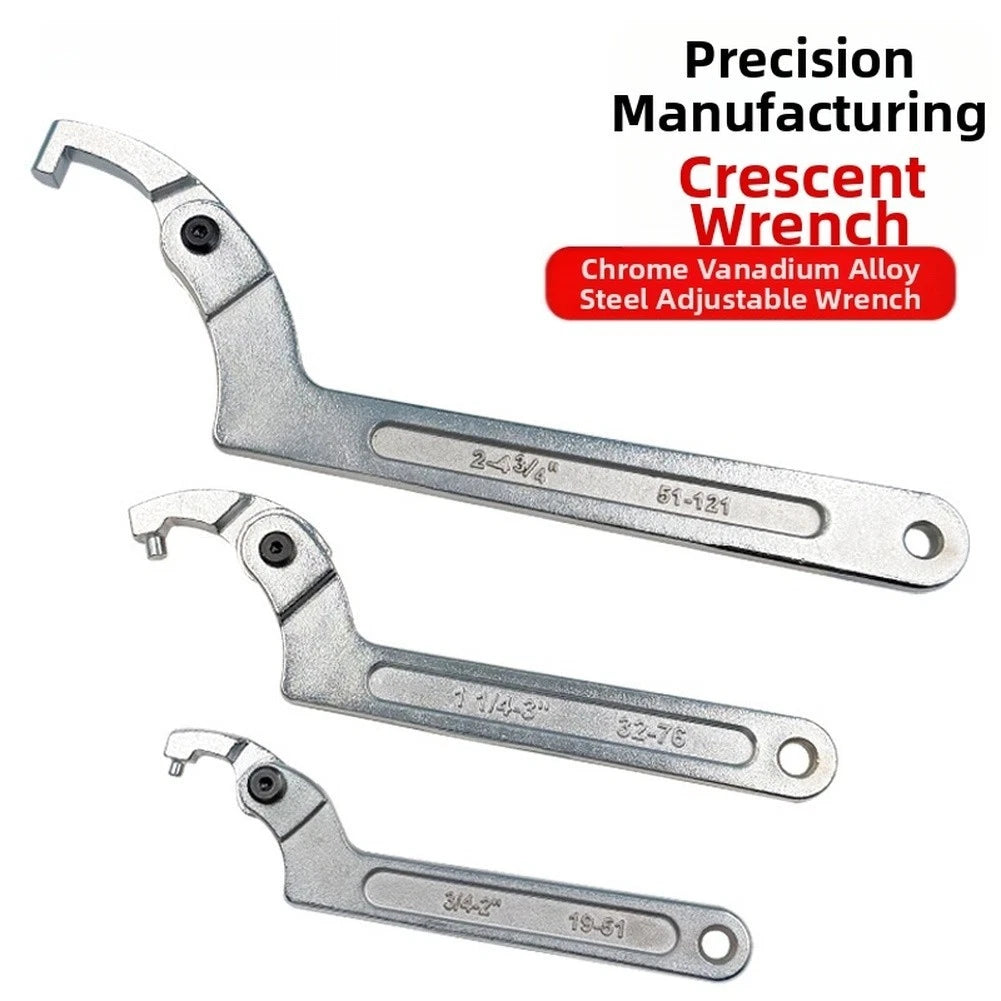 Adjustable Wrench for Motorcycle Shock Absorber Nuts (Chromium Vanadium Steel)