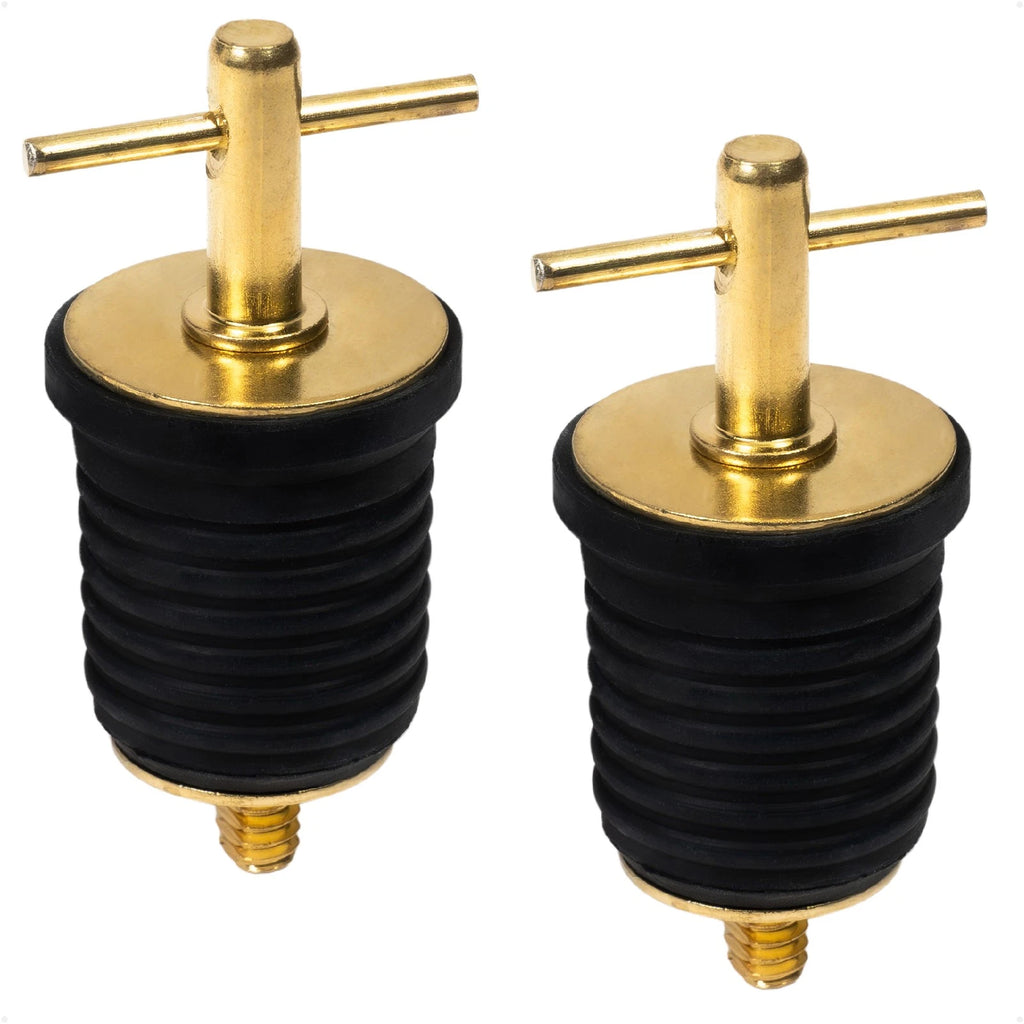 2X T-Handle Drain Plugs 1-Inch for Five Oceans FO2882-M2 (Year Range)