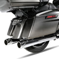 4" Chrome Slip-On Mufflers for Harley Road Glide (2017–2024)