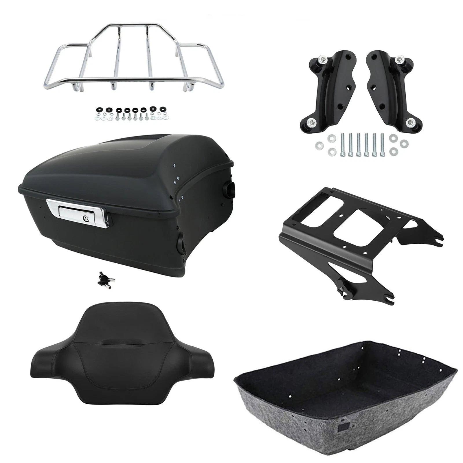 Trunk Backrest Rack Mount for Harley Street Glide (2009–2013)