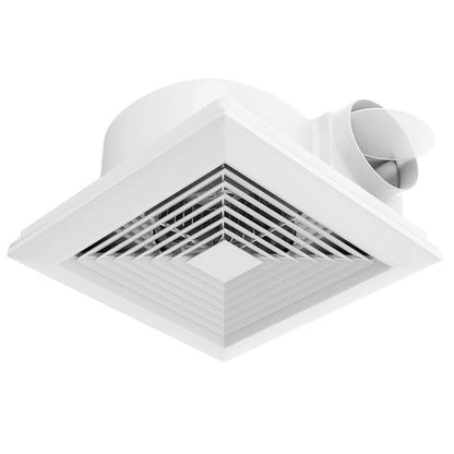 Exhaust Fan Compatible Gypsum Board with Large Blades and Check Valve