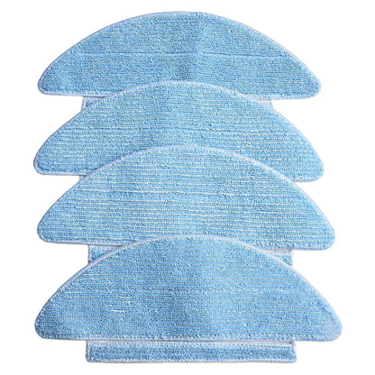 Set of 4 Replacement Microfiber Cleaning Pads for Airzeen Q6 SE Robots