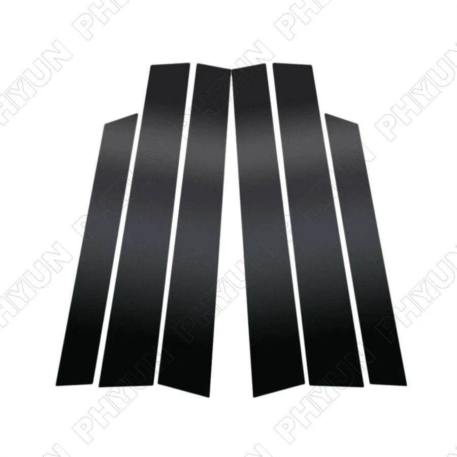 6Pcs/Set Glossy Black Pillar Posts Door Trim Cover For Honda CR-V CRV 2007-2011