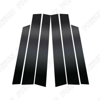 6Pcs/Set Glossy Black Pillar Posts Door Trim Cover For Honda CR-V CRV 2007-2011
