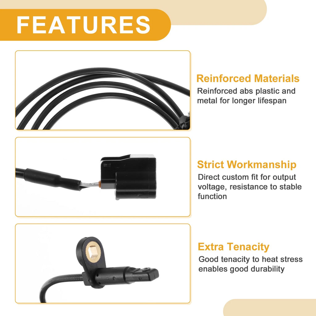 ABS Wheel Speed Sensor Front for Chevrolet City Express (2015–2017)
