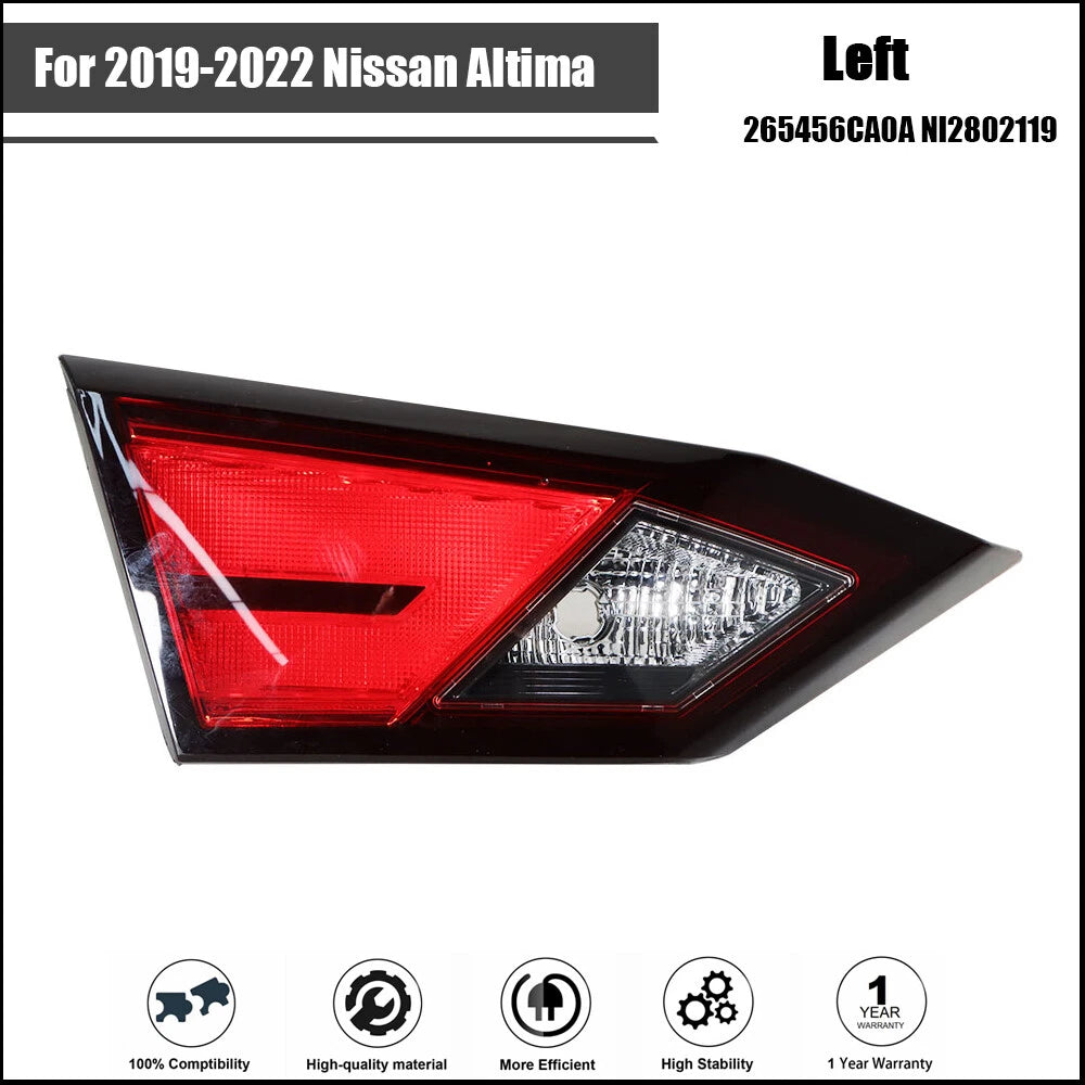Tail Light Assembly Set for Nissan Altima (2019–2022) Rear Left/Driver Side