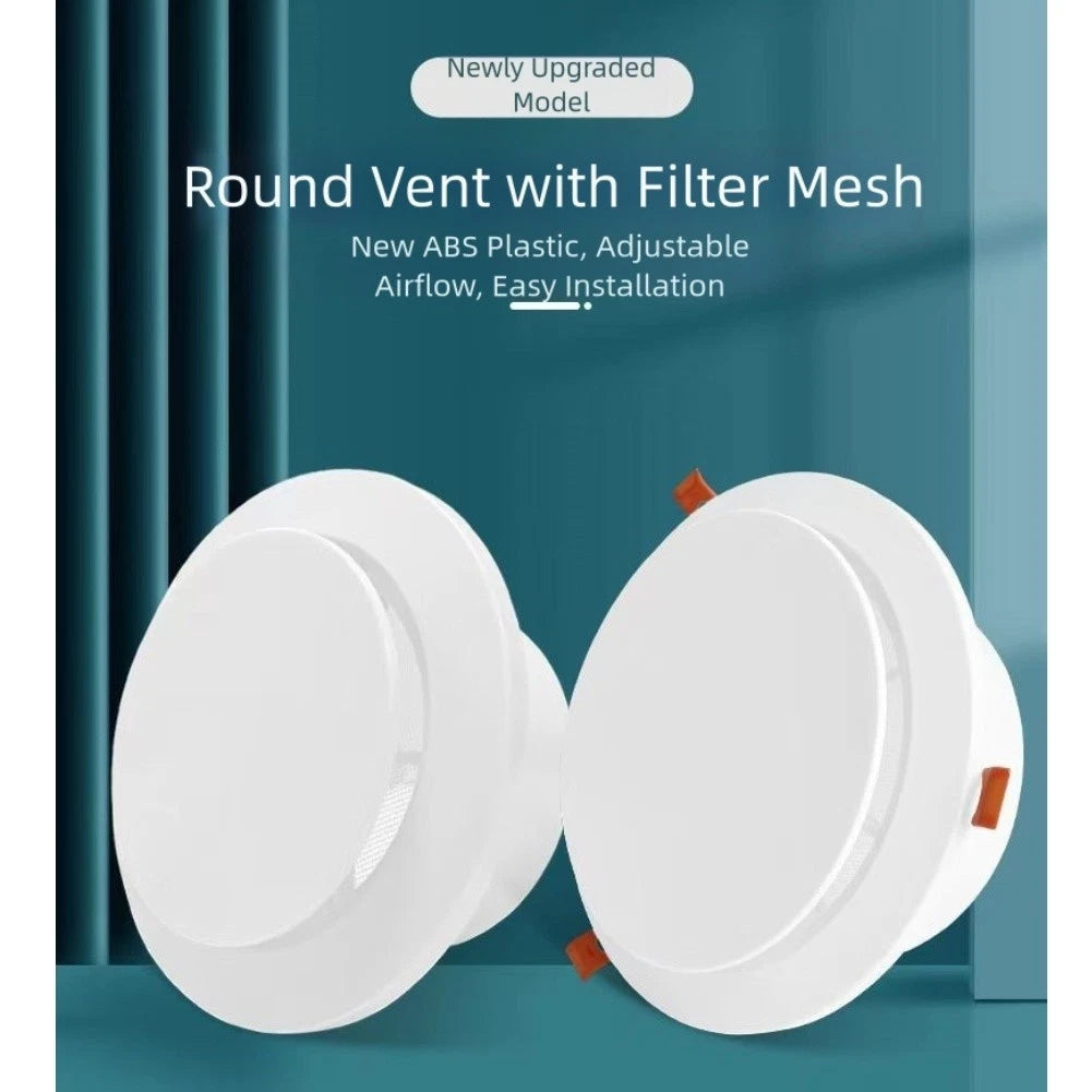 Round Air Vent Diffuser with Insect Screen for Easy Installation