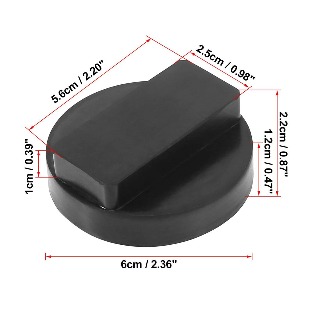 Car Jack Pad Support Rubber Frame Rail Protector Adapter for BMW (0.87x2.36)
