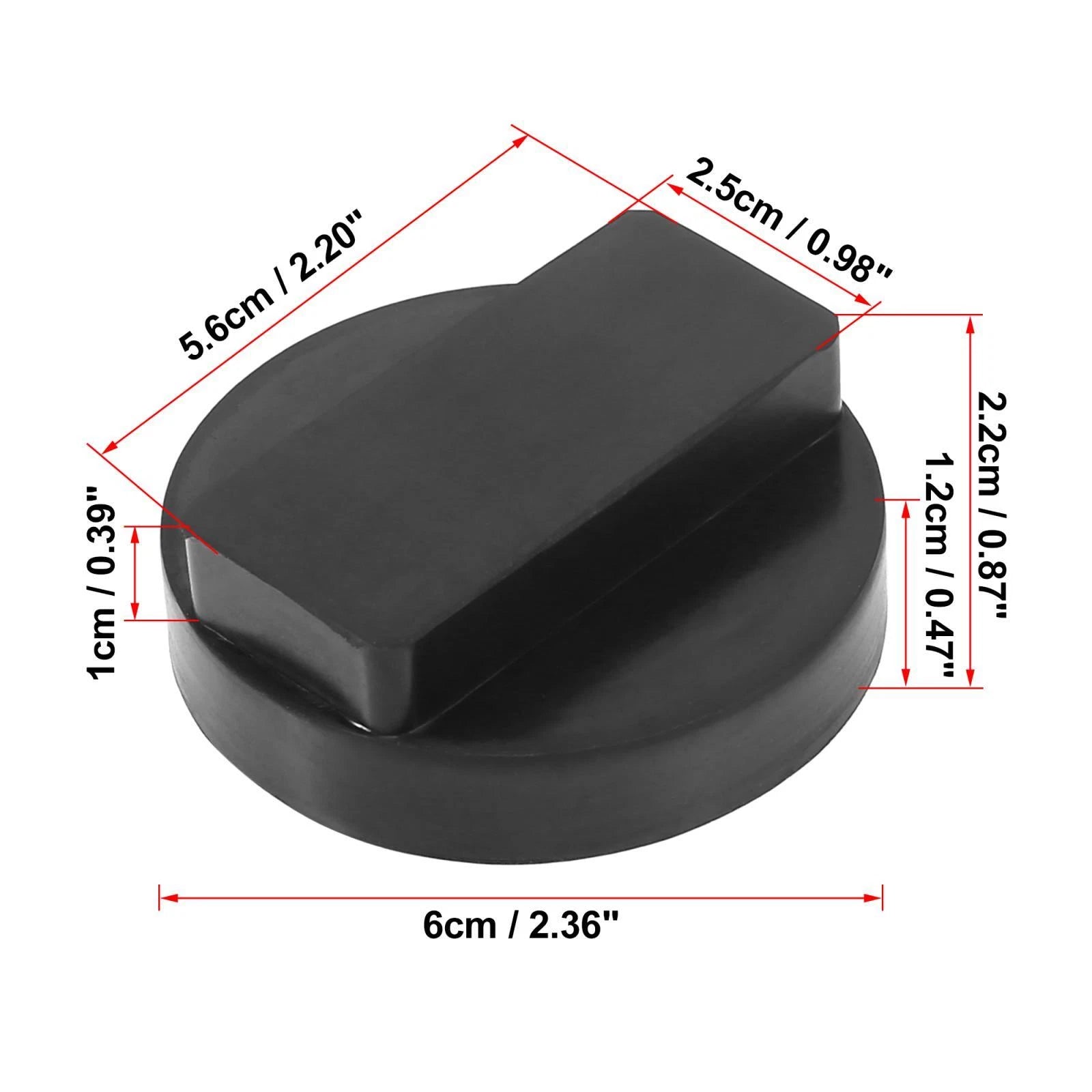 Car Jack Pad Support Rubber Frame Rail Protector Adapter for BMW (0.87x2.36)