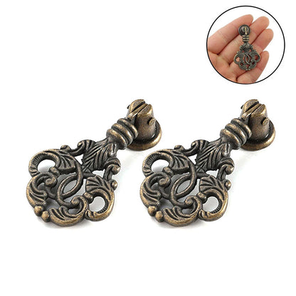 2X Antique Door Cabinet Pull Handles for Furniture