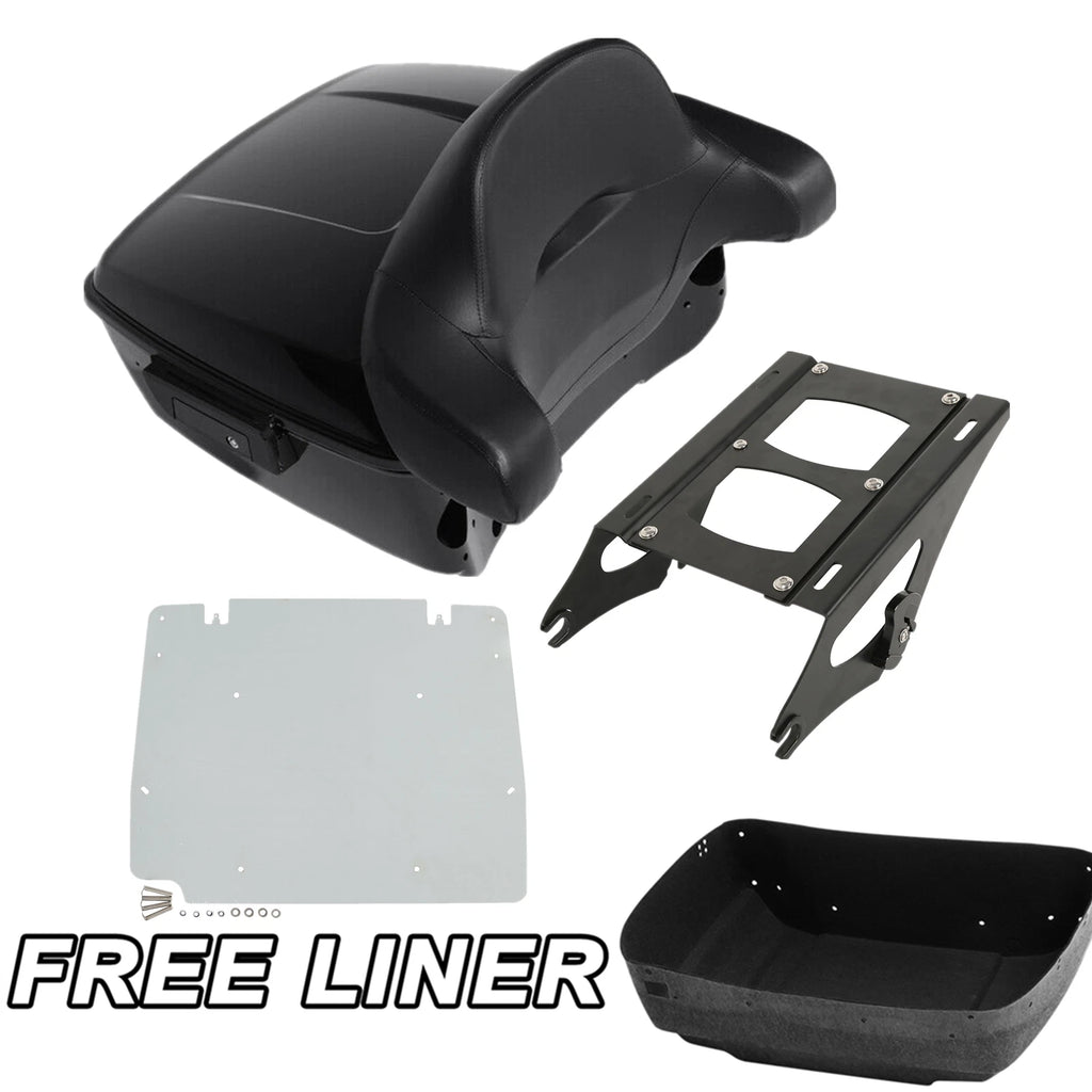 Trunk Backrest Mount Rack Plate for Harley Touring Road Glide King (2014–2026)