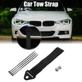 Set Front Tow Strap Bumper Rope Trailer Hook for Car (2000–2026)