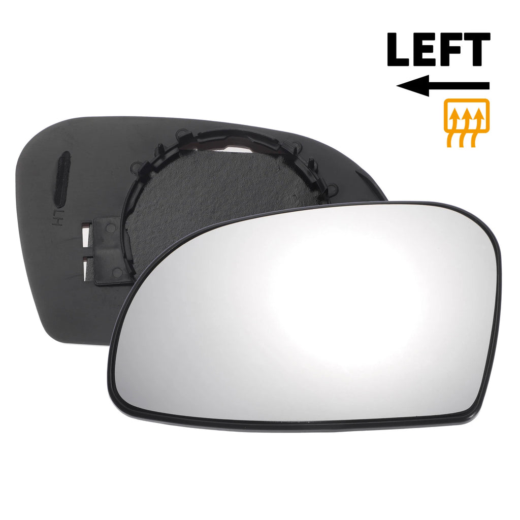 Left Side White Mirror Glass for Citroen Saxo (1995–2003)