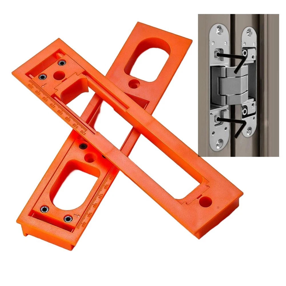 Door Hinge Slot Template for Carpenters and Installers