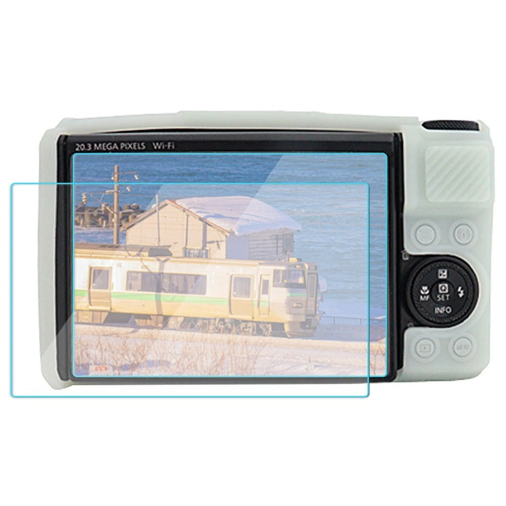 Silicone Cover with 2 Tempered Glass Protectors for Canon SX740