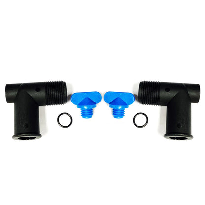2X Exhaust Manifold Drain Elbow Kit for 22-862210A01