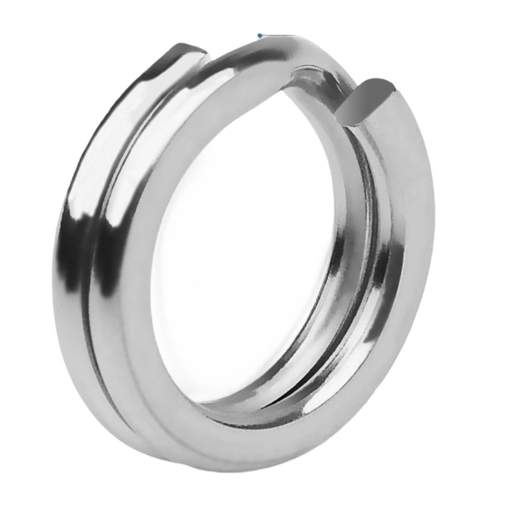 50pcs Stainless Steel Open Rings for Secure Lure Attachment