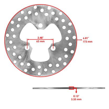 Front Brake Disc Rotor Replacement for Honda Sportrax 300 TRX300EX (1993–2008)