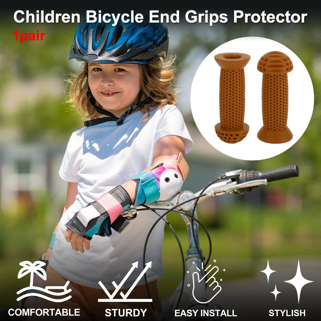 Handlebar Grip Covers 100mm Soft MTB End Grips Protector for Child Bike 1 Pair (100mm)