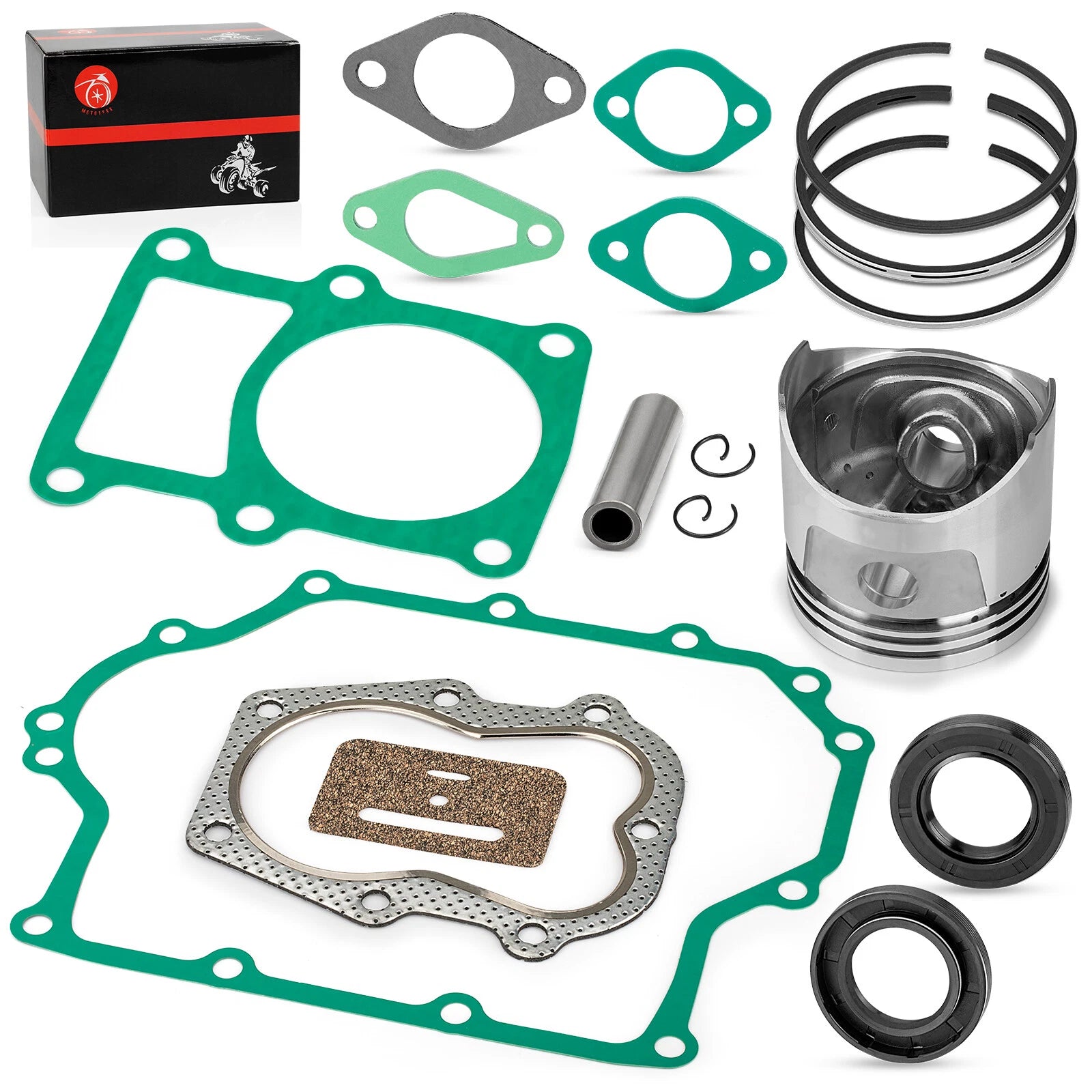 Piston Gasket Kit for Club Car Gas Golf Cart 341cc (1986–1991)