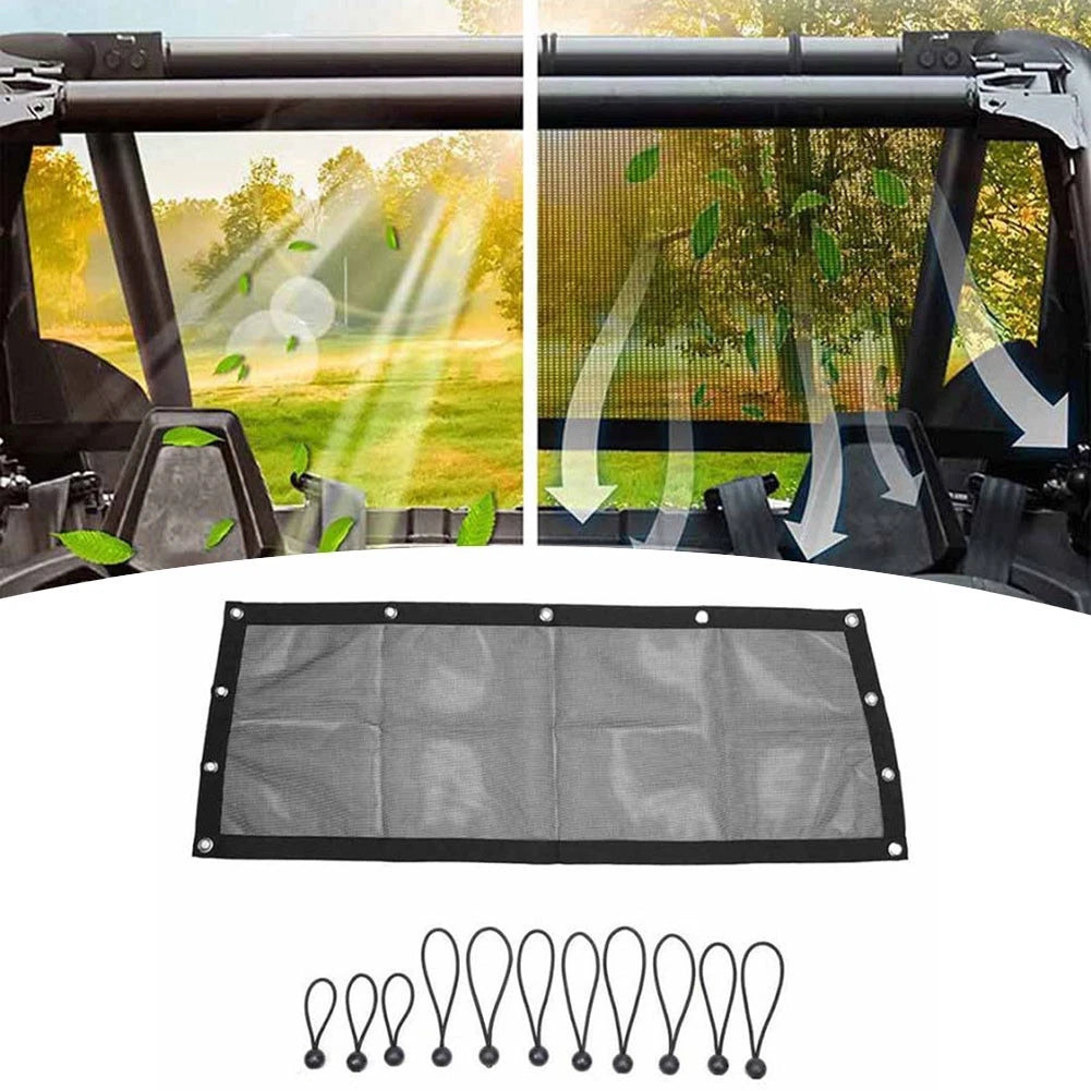 Rear Window Shade Net for UTVs (Custom Fit)