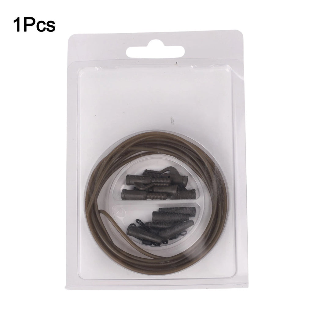 Fishing Clip Kit for Carp Rig (Includes Tubing & Tail Rubbers)
