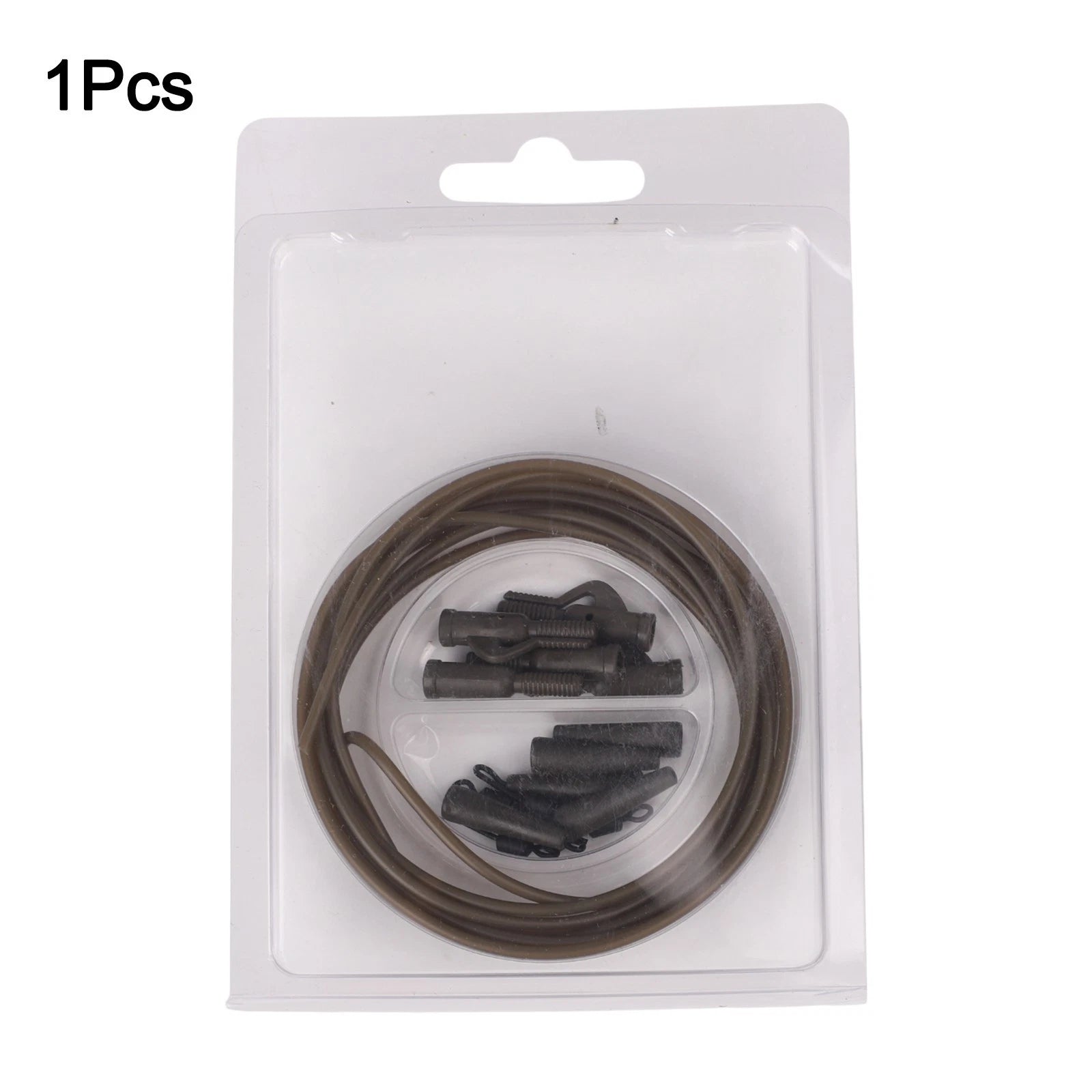 Fishing Clip Kit for Carp Rig (Includes Tubing & Tail Rubbers)
