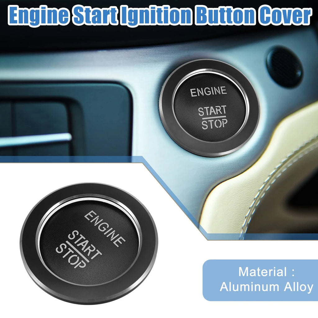 Engine Start Stop Button Cover Sticker for Mercedes-Benz B C GLC GLA CLA (Black) (2010–2021)